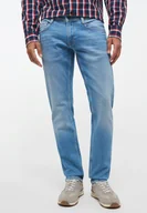 Spodnie męskie - Mustang Oregon Tapred Męskie Spodnie Jeansowe Denim Blue 1013215 5000 413-W31 L34 - miniaturka - grafika 1
