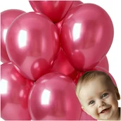 Baby shower i roczek - Balony Metaliczne Balon Lateksowy Dekoracyjny Do Girlandy Urodziny Roczek - miniaturka - grafika 1