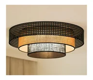 Lampy sufitowe - Brilagi - LED Plafon DAKOTA LUNETA LED/12W/230V śr. 60 cm czarny/beżowy - miniaturka - grafika 1