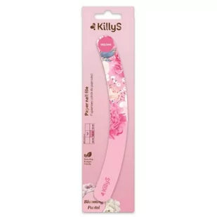 Killys Blooming Pastel Paper Nail File papierowy pilnik do paznokci banan 180/240 Różowy - Akcesoria do paznokci - miniaturka - grafika 1