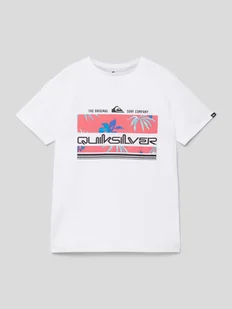 T-shirt z nadrukiem z motywem z logo model ‘TROPICAL RAINBOW’ - Koszulki dla chłopców - miniaturka - grafika 1