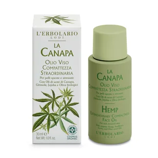L'Erbolario La Canapa, niezwykle ujędrniający olejek do twarzy, 30 ml - Olejki do mycia twarzy - miniaturka - grafika 1