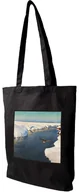 Torby i wózki na zakupy - Torba z naszywką Pejzaż zimowy z rzeką i ptakiem Julian Fałat - miniaturka - grafika 1