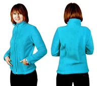Bluzy damskie - Bluza Polarowa Damska Ciepła POLAR MAX02 L turkus - miniaturka - grafika 1
