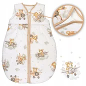 Śpiworki dla dzieci - OCIEPLANY ŚPIWOREK NIEMOWLĘCY DO SPANIA 68-74 1 TOG BAWEŁNA 100% - miniaturka - grafika 1