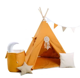 Namiot tipi dla dzieci, bawełna, mega zestaw, promyczek - Namioty i tipi dla dzieci - miniaturka - grafika 1