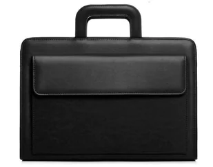 TECZKA KONFERENCYJNA AKTÓWKA BIWUAR A4 SOLOME CZARNA - Teczki i aktówki - miniaturka - grafika 1