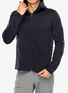 Bluzy sportowe męskie - Bluza polarowa Salomon Essential Midwarm HD - deep black - miniaturka - grafika 1