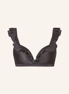 Stroje kąpielowe - Beachlife Góra Od Bikini Z Fiszbinami Dark Grey schwarz - miniaturka - grafika 1