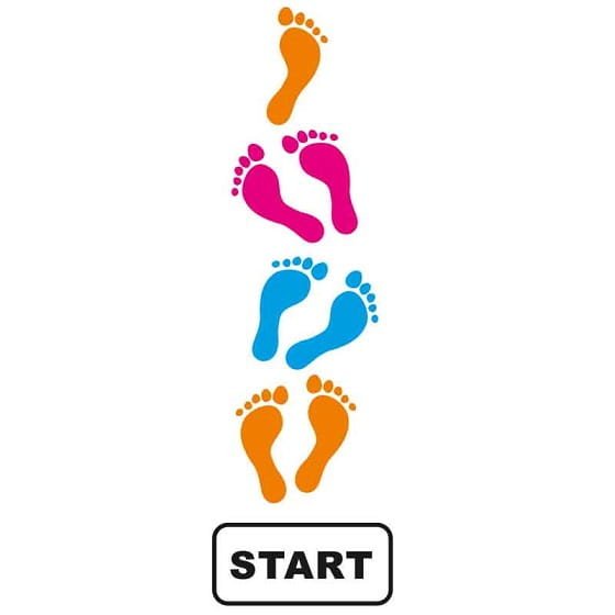 Mata Gra Animacyjna Skaczące Stópki 50x200cm