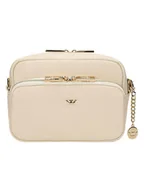 Torebki damskie - Wojas Skórzana torebka w kolorze beżowym - 18 x 13 x 6,5 cm - miniaturka - grafika 1