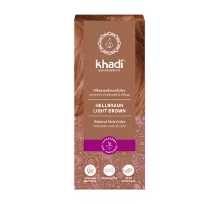 Khadi Henna Do Włosów Light Brown - Farby do włosów i szampony koloryzujące - miniaturka - grafika 1