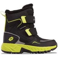 Buty dla chłopców - LOTTO Alstyne Tex K buty dziecięce, uniseks, Black Lime, 34 EU - miniaturka - grafika 1
