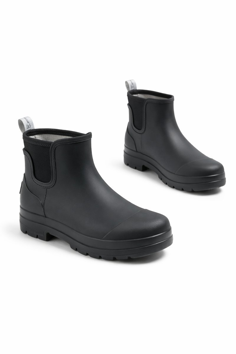 UGG CZARNE KALOSZE Z OCIEPLENIEM Z WEŁNĄ OWCZĄ ZA KOSTKĘ 37 1I2A