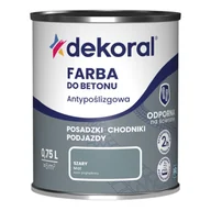 Emalie - Dekoral Farba do betonu Akrylit B szary 0,75 l - miniaturka - grafika 1