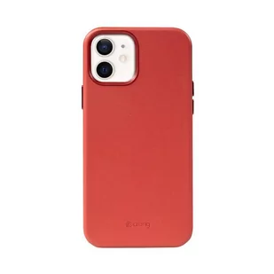 Crong Essential Cover - Etui ze skóry ekologicznej iPhone 12 / iPhone 12 Pro (czerwony) - Etui i futerały do telefonów - miniaturka - grafika 3