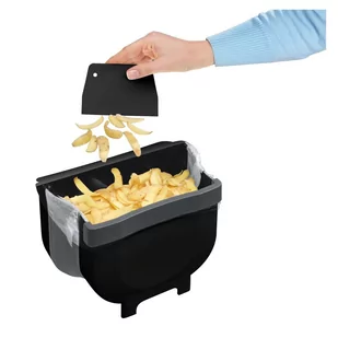 Czarny wiszący kosz na śmieci Wenko Black Outdoor Kitchen Fago, 5 l - Półki do kuchni - miniaturka - grafika 1