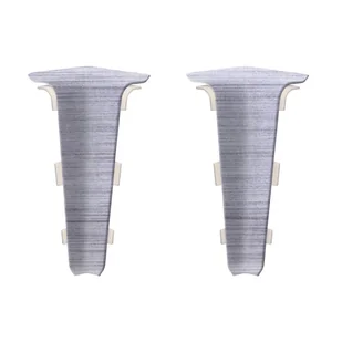 Narożnik wewnętrzny do listwy przypodłogowej PCV Aluminium 70 Artens 3276007776355 - Listwy przypodłogowe - miniaturka - grafika 1
