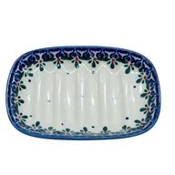 Mydelniczki i dozowniki mydła - Ceramiczna mydelniczka mała Ceramika Bolesławiec - miniaturka - grafika 1
