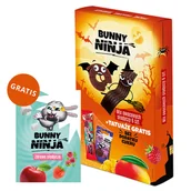 Przekąski dla dzieci - Zestaw Bunny Ninja Mix owocowych słodyczy, 6 sztuk + tatuaże i kolorowanka gratis - miniaturka - grafika 1