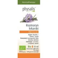 Aromaterapia - PHYSALIS (olejki eteryczne, soki) OLEJEK ETERYCZNY ROZMARYN LEKARSKI (ROZEMARIJN) BIO 10 ml - PHYSALIS - miniaturka - grafika 1