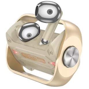 HOCO słuchawki bezprzewodowe / bluetooth stereo TWS EW55 Trendy True złote - Słuchawki - miniaturka - grafika 1