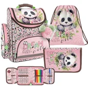 Zestawy szkolne - ZESTAW SZKOLNY DLA DZIEWCZYNKI 3-ELEMENTÓW PANDA 10 DERFORM - miniaturka - grafika 1