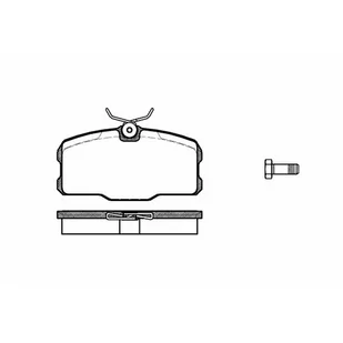 Klocki hamulcowe - komplet REMSA 0207.00 - Klocki hamulcowe - miniaturka - grafika 1