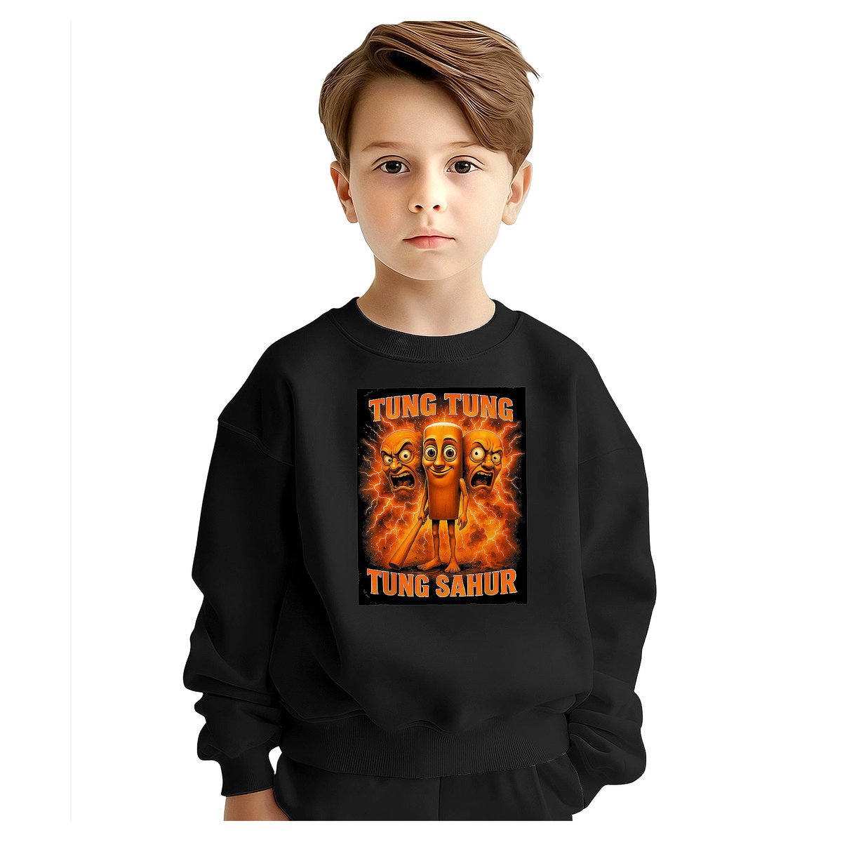 BLUZA DZIECIĘCA ITALIAN BRAINROT TUNG SAHUR 146-152 DLA CHŁOPCA DZIEWCZYNKI