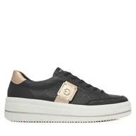 Sneakersy damskie - Sneakersy Remonte D1C07-03 Czarny - miniaturka - grafika 1