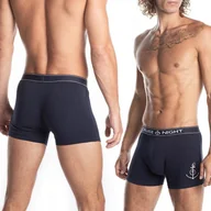 Majtki męskie - BOKSERKI męskie Lama M-983 bawełniane dopasowane szorty - XL - miniaturka - grafika 1