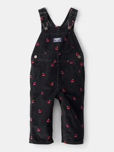 OshKosh Ogrodniczki w kolorze czarnym - Spodenki dla niemowląt - miniaturka - grafika 1