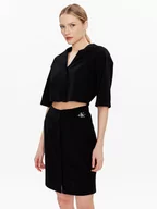 Sukienki - Calvin Klein Jeans Sukienka koszulowa J20J221133 Czarny Regular Fit - miniaturka - grafika 1