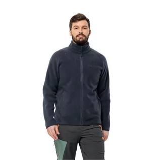 Bluzy męskie - Męska bluza polarowa Jack Wolfskin WALDSTEIG FZ M night blue - XL - grafika 1