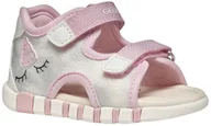 Buty dla dziewczynek - Geox B sandały IUPIDOO Gir, dziewczęta, 0-24, srebrno-różowe, 21 EU, różowy, 21 EU - miniaturka - grafika 1