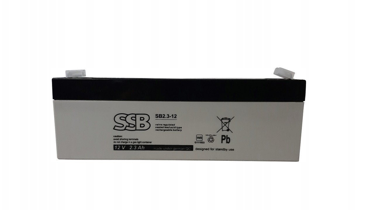 SSB Akumuliatorius AGM SB 2.3Ah, 12V, F1, VRLA