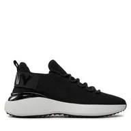 Sneakersy damskie - Sneakersy DKNY Zayley K3426382 Czarny - miniaturka - grafika 1