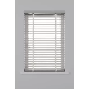 Trendiy Decosol Żaluzje drewniane, poziome, 50 mm, 160x180 cm, białe 8711439310258 - Żaluzje - miniaturka - grafika 1