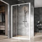 Ścianki i drzwi prysznicowe - Ravak Nexty ścianka prysznicowa 90 cm biała/szkło przezroczyste 90O70100Z1 - miniaturka - grafika 1