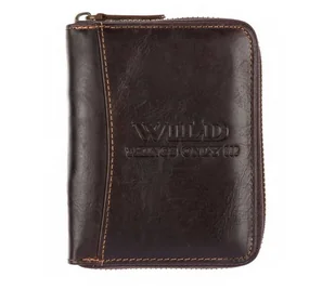 WILD Portfel Skórzany 708 – Brązowy Styl z Charakterem 708 - Portfele WILD Portfel Skórzany 708 – Brązowy Styl z Charakterem 708 - Portfele - miniaturka - grafika 1