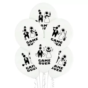 BALONY GAME OVER 12", 6 SZT. - Balony i akcesoria - miniaturka - grafika 1
