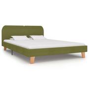 Łóżka - vidaXL Rama łóżka, zielona, tkanina, 180 x 200 cm - miniaturka - grafika 1