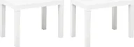 Ławki ogrodowe - Elior Zestaw białych ławek ogrodowych - Nadeva - miniaturka - grafika 1