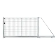 Ogrodzenia - Naterial Brama przesuwna Modus 3x1.7 m prawa srebrna - miniaturka - grafika 1