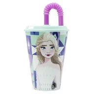 Kubki dla dzieci - Kubek ze słomką KRAINA LODU 430ml - miniaturka - grafika 1