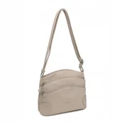 Torebki damskie - Zgrabna Beżowa Listonoszka Luigisanto Praktyczna Torebka Skóra Eko - miniaturka - grafika 1