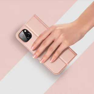 Dux Ducis Skin Pro kabura etui pokrowiec z klapką iPhone 14 Max złoty - Etui i futerały do telefonów - miniaturka - grafika 12