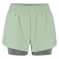 Spodenki damskie - Damskie Spodenki CRAFT ADV ESSENCE 2-IN-1 SHORTS 2 W 1915946-630000 – Zielony - miniaturka - grafika 1