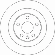 Tarcze hamulcowe - Tarcza hamulcowa TRW DF6588 - miniaturka - grafika 1