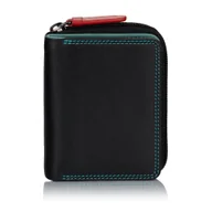 Portfele - Kolorowy portfelik skórzany Visconti RB-53 RFID - czarny - miniaturka - grafika 1